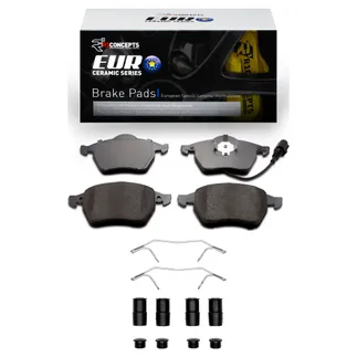 R1 Concepts 2600-0687-11 Euro Ceramic Pads & Hardware Kit